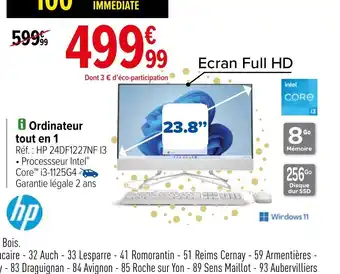 Carrefour Ordinateur tout en 1 offre
