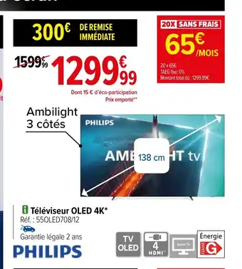 Carrefour i Téléviseur OLED 4K offre