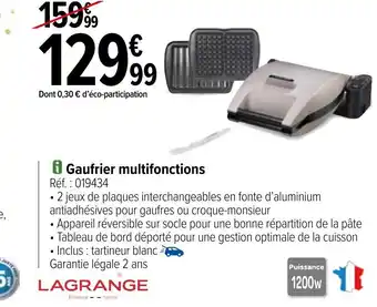 Carrefour i Gaufrier multifonctions offre
