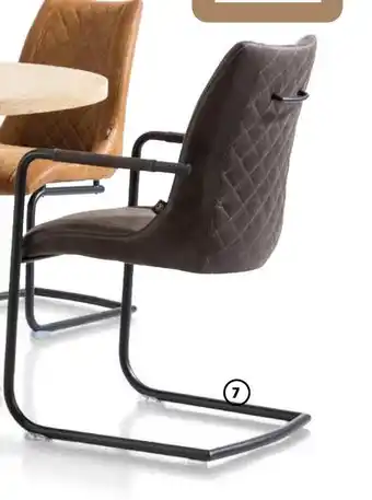 H&H Chaise à accoudoirs Armin en tissu Secilia offre