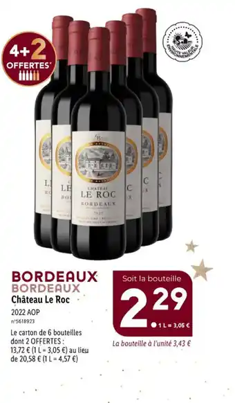 Lidl Château Le Roc 2022 AOP offre