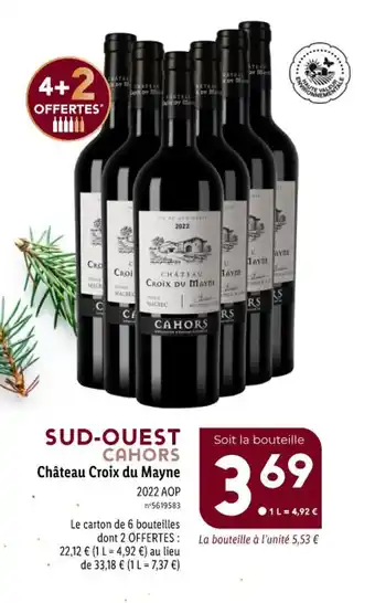 Lidl SUD-OUEST CAHORS Château Croix du Mayne offre