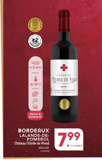 Lidl BORDEAUX LALANDE-DE-POMEROL Château l'Étoile de Viaud 2020 AOP offre