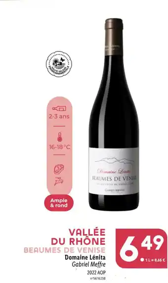 Lidl Domaine Lénita Gabriel Meffre 2022 AOP offre