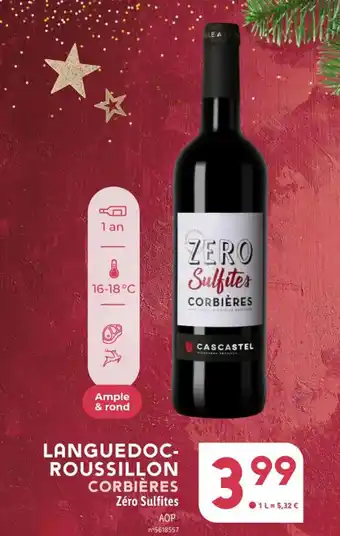 Lidl LANGUEDOC-ROUSSILLON CORBIÈRES Zéro Sulfites offre