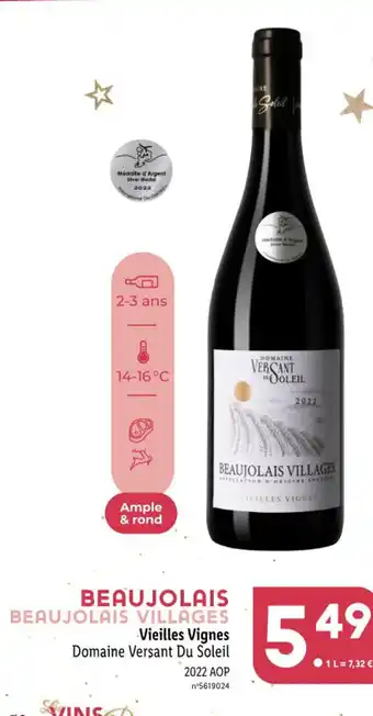 Lidl Vieilles Vignes Domaine Versant Du Soleil offre