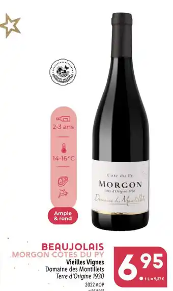 Lidl Vieilles Vignes Domaine des Montillets Terre d'Origine offre