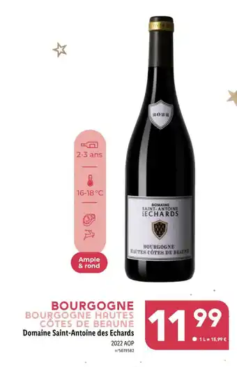 Lidl CÔTES DE BEAUNE Domaine Saint-Antoine des Echards offre