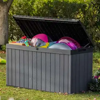 Keter boîte de rangement de jardin darwin 570 l gris