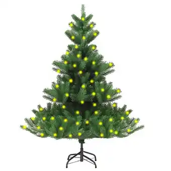 Vidaxl sapin de noël artificiel nordmann pré-éclairé vert 150 cm