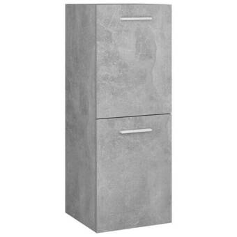 Bricomarché Vidaxl armoire de salle de bain gris béton 30x30x80 cm aggloméré offre