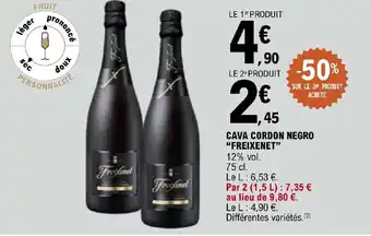 E.Leclerc CAVA CORDON NEGRO "FREIXENET" offre