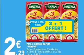 E.Leclerc PÂTES CUISSON RAPIDE "PANZANI" offre