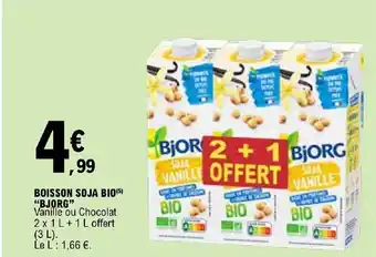 E.Leclerc BOISSON SOJA BIO(5) "BJORG" offre