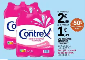 E.Leclerc EAU MINÉRALE NATURELLE "CONTREX" offre