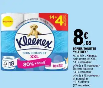E.Leclerc PAPIER TOILETTE "KLEENEX" offre