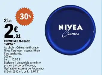 E.Leclerc CRÈME MULTI-USAGE "NIVEA " offre