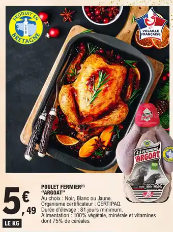 E.Leclerc POULET FERMIER(¹) "ARGOAT" offre