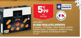 ALDI 80 MINI FEUILLETÉS APÉRITIFS offre