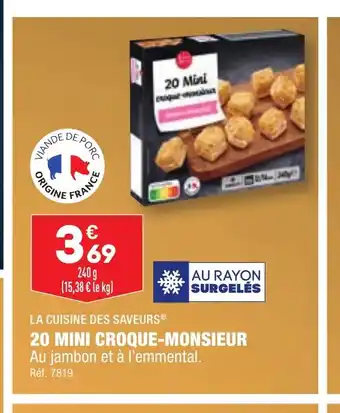 ALDI 20 MINI CROQUE-MONSIEUR offre