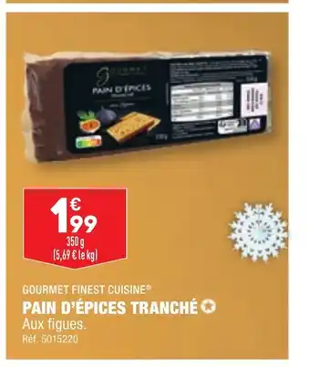 ALDI PAIN D'ÉPICES TRANCHÉ Aux figues. offre