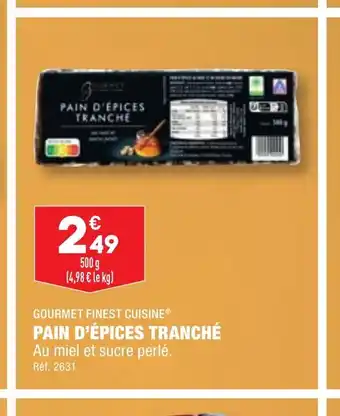 ALDI PAIN D'ÉPICES TRANCHÉ offre