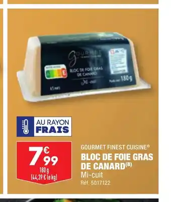 ALDI DE CANARD BLOC DE FOIE GRAS offre