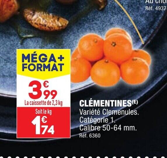 Promo CLÉMENTINES chez ALDI