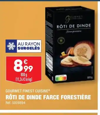 RÔTI DE DINDE FARCE FORESTIÈRE
