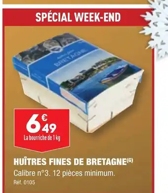 ALDI HUÎTRES FINES DE BRETAGNE(G) offre