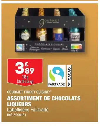 ALDI ASSORTIMENT DE CHOCOLATS LIQUERS offre