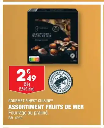 ALDI ASSORTIMENT FRUITS DE MER offre