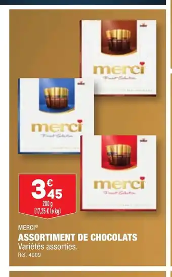 ALDI ASSORTIMENT DE CHOCOLATS offre