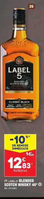 ALDI BLENDED SCOTCH WHISKY offre