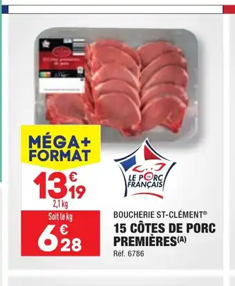 ALDI 15 CÔTES DE PORC PREMIÈRES(A) offre