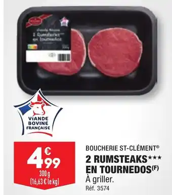 2 RUMSTEAKS*** EN TOURNEDOS
