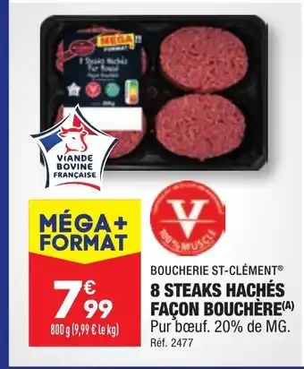 ALDI 8 STEAKS HACHÉS FAÇON BOUCHÈRE offre