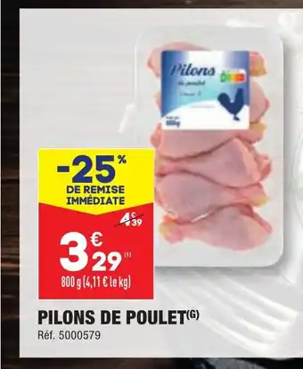 ALDI PILONS DE POULET offre