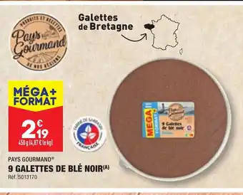ALDI 9 GALETTES DE BLÉ NOIR offre