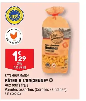 ALDI PÂTES À L'ANCIENNE offre