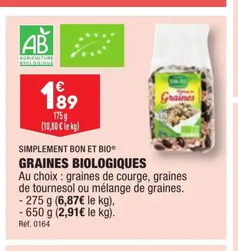 ALDI GRAINES BIOLOGIQUES offre