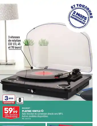 PLATINE VINYLE