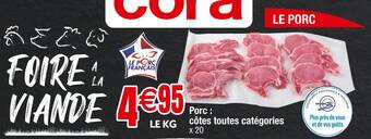 Cora Porc : côtes toutes catégories offre