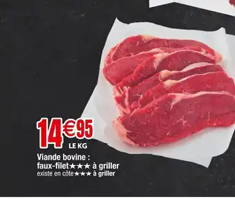 Cora x Carrefour Viande bovine : faux-filet à griller offre
