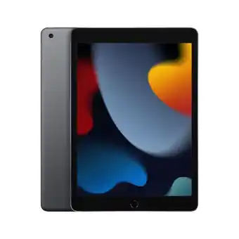 Auchan Tablette apple ipad 2021 64go gris sidéral + protection tablette qilive bleue ou verte au choix offre