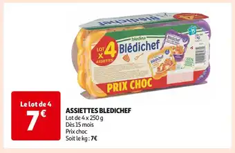 Auchan Supermarché Bledichef assiettes bledichef offre