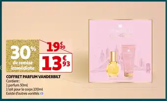 Auchan Supermarché Vanderbilt coffret parfum offre