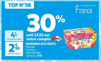Danonino danonino aux fruits
