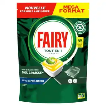 Auchan Capsule lave vaisselle tout en un plus fairy offre