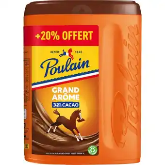 Auchan Chocolat en poudre grand arôme poulain offre